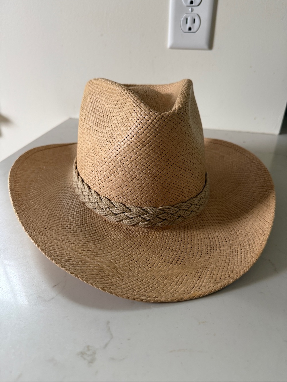 Resistol Straw Cowboy Hat in Dune - El Paso Style size 6 7/8 EUC